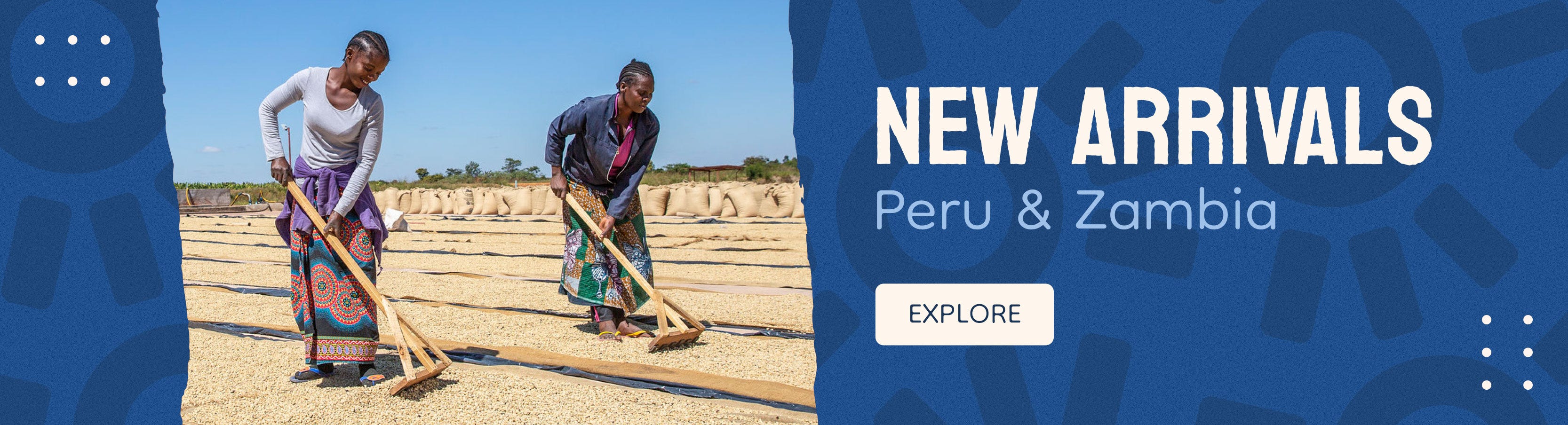 Peru and Zambia New Arrivals banner